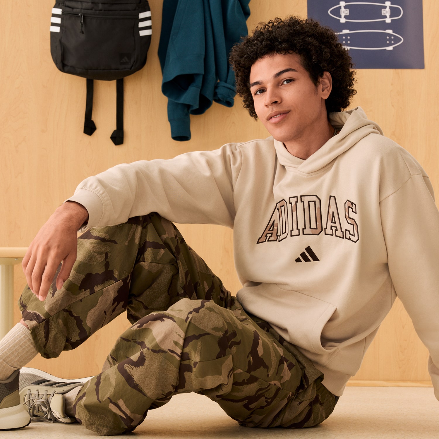 adidas Mens Wide Leg Regular Fit Track Pant