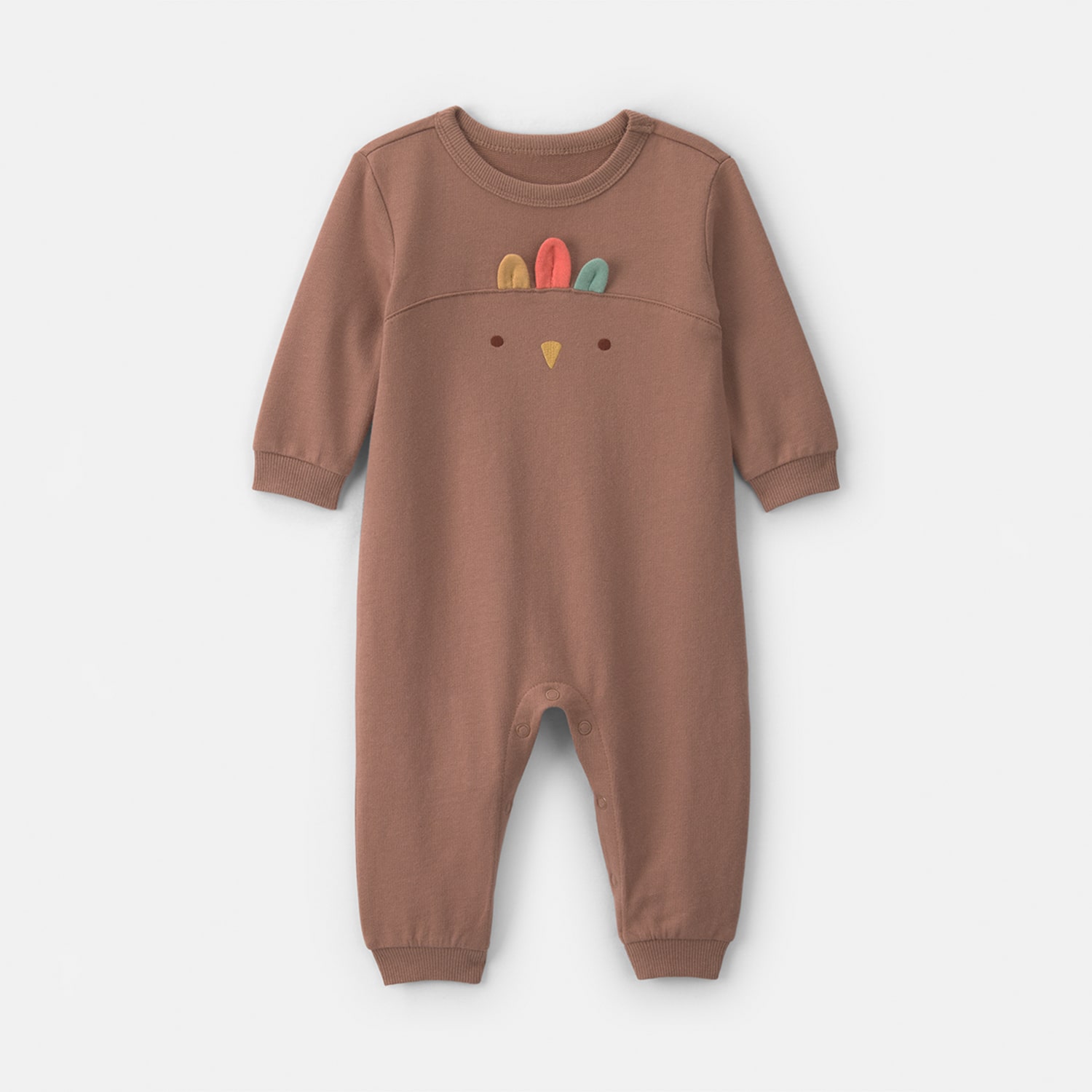 Carter's Thanksgiving Baby Unisex Crew Neck Long Sleeve Jumpsuit