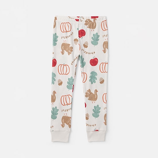 Carter's Thanksgiving Toddler Unisex Crew Neck Long Sleeve 2-pc. Pajama Set