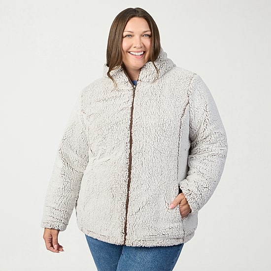 Free Country Womens Reversible Midweight Plus Quilted Jacket