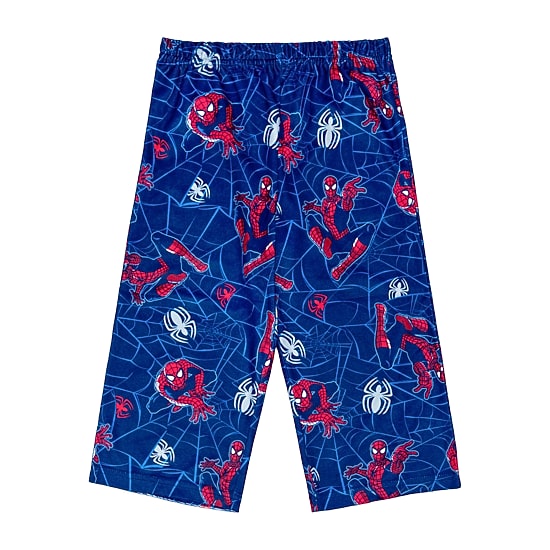 Disney Collection Toddler Boys Marvel Spiderman Velour Long Sleeve 2-pc. Pajama Set