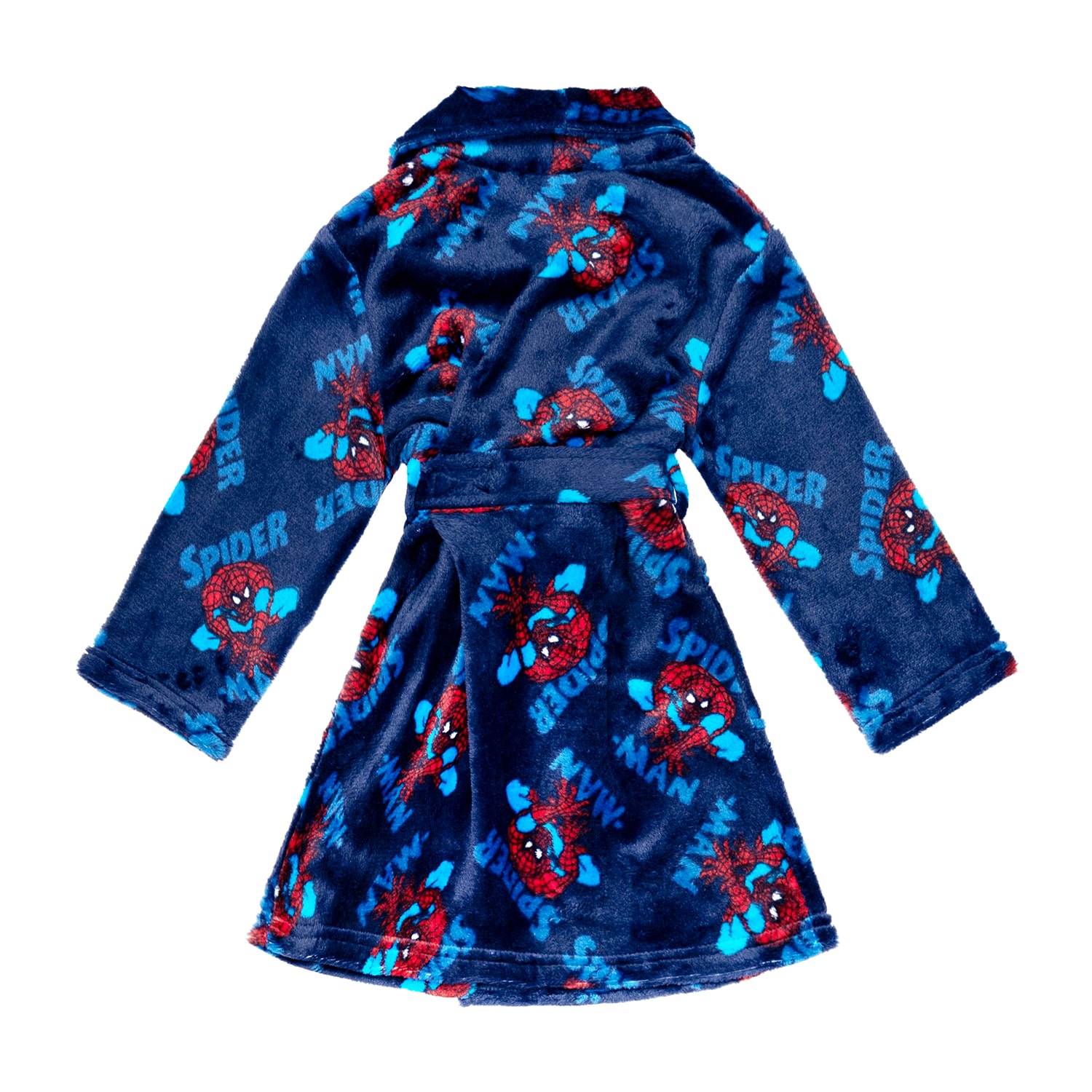 Disney Collection Toddler Boys Knee Length Marvel Spiderman Long Sleeve Robe
