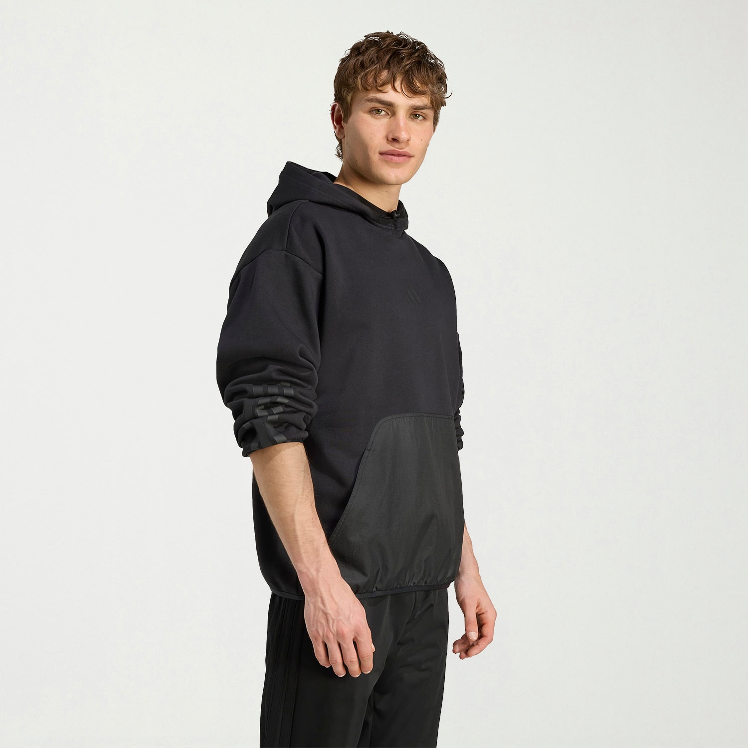 adidas Mens Long Sleeve Fleece Hoodie