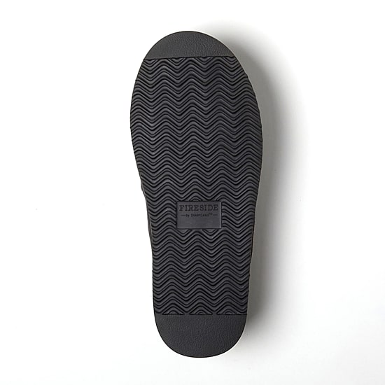 Dearfoams Grafton Quilted Genuine Shearling Mens Clog Slippers
