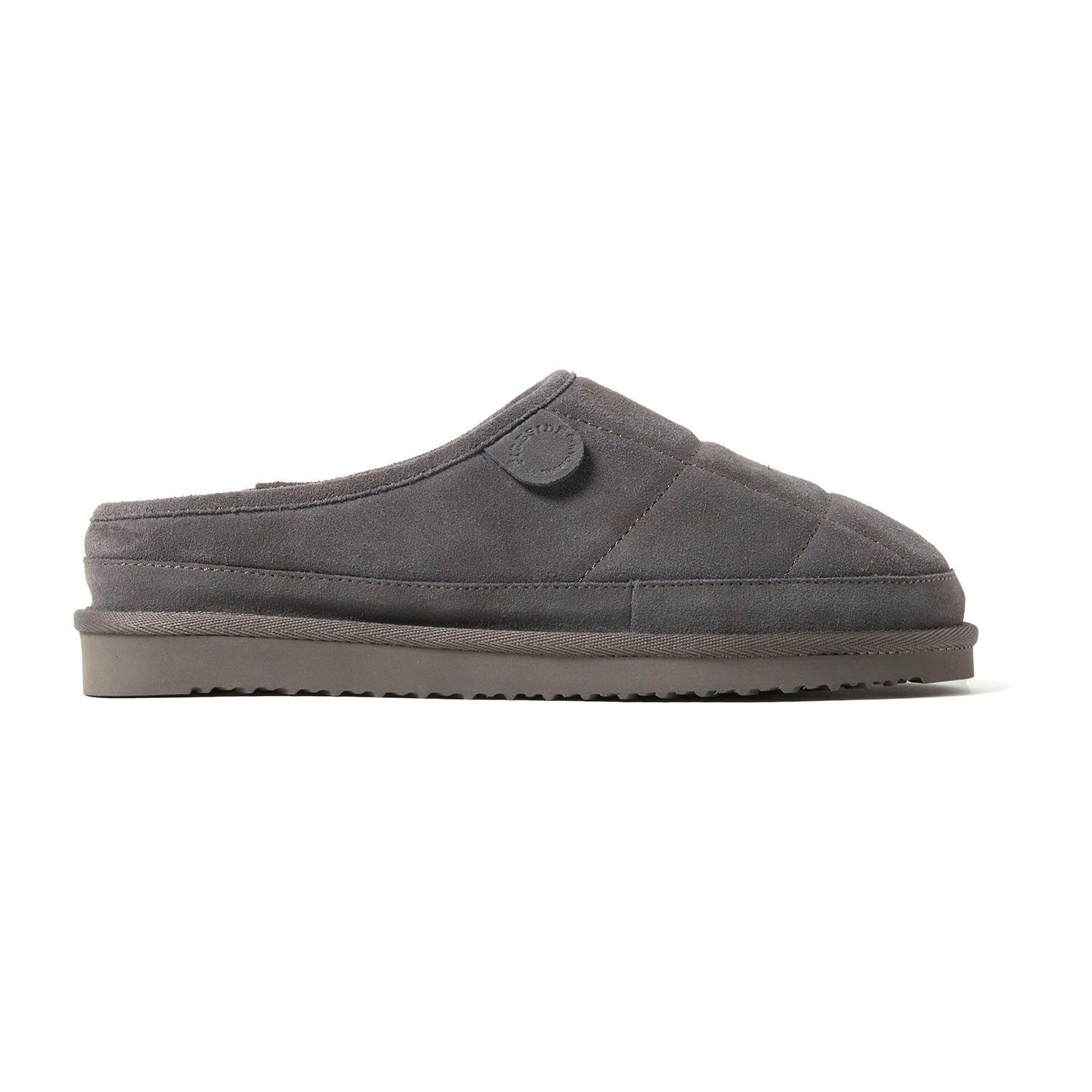 Dearfoams Grafton Quilted Genuine Shearling Mens Clog Slippers