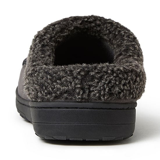 Dearfoams Brendan Microsuede Mens Clog Slippers