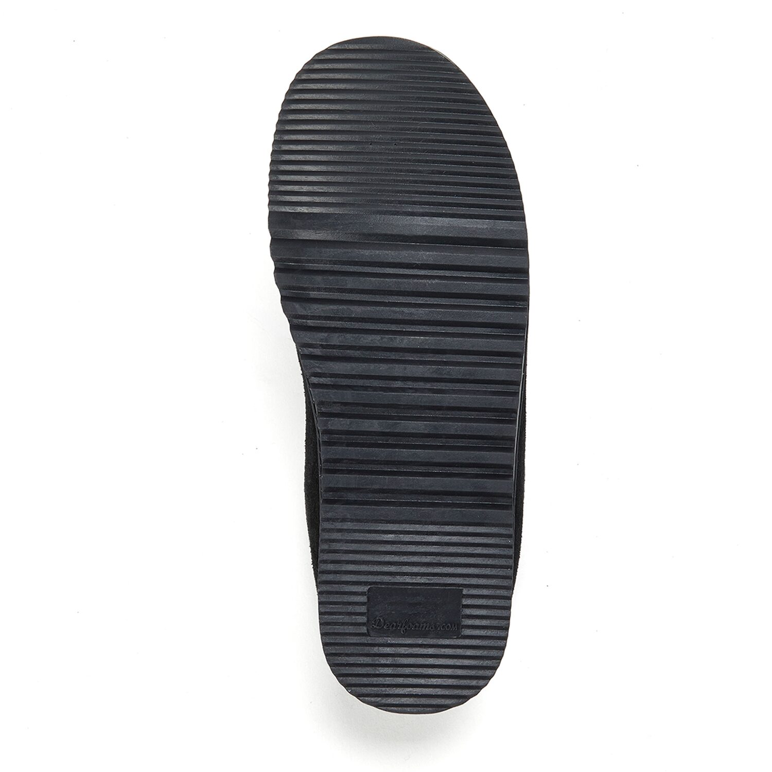 Dearfoams Dean Genuine Suede With Embroidery Mens Clog Slippers
