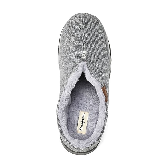 Dearfoams Aldan Notch Mens Clog Slippers
