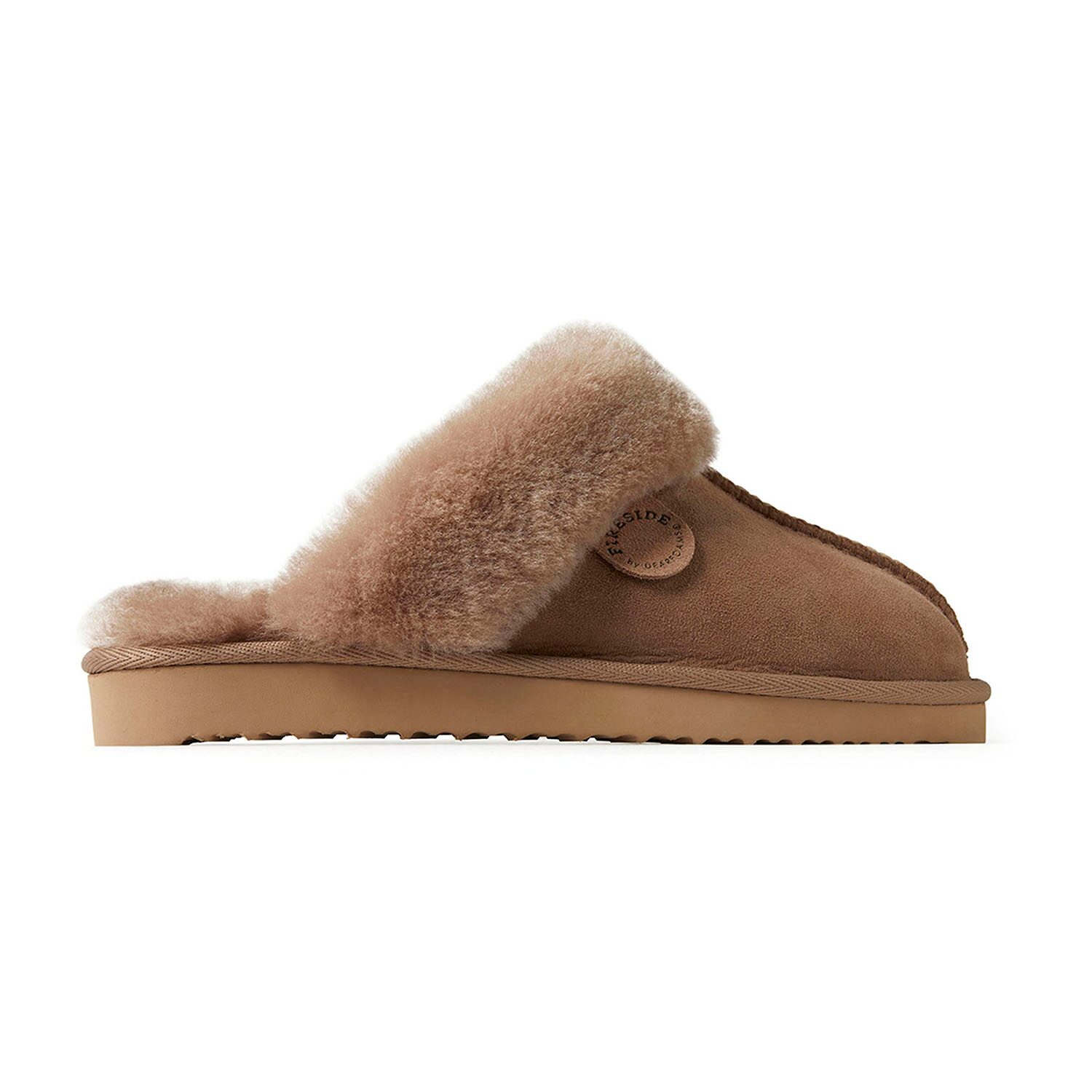 Dearfoams Melbourne Genuine Shearling Moccasin Mens Slippers
