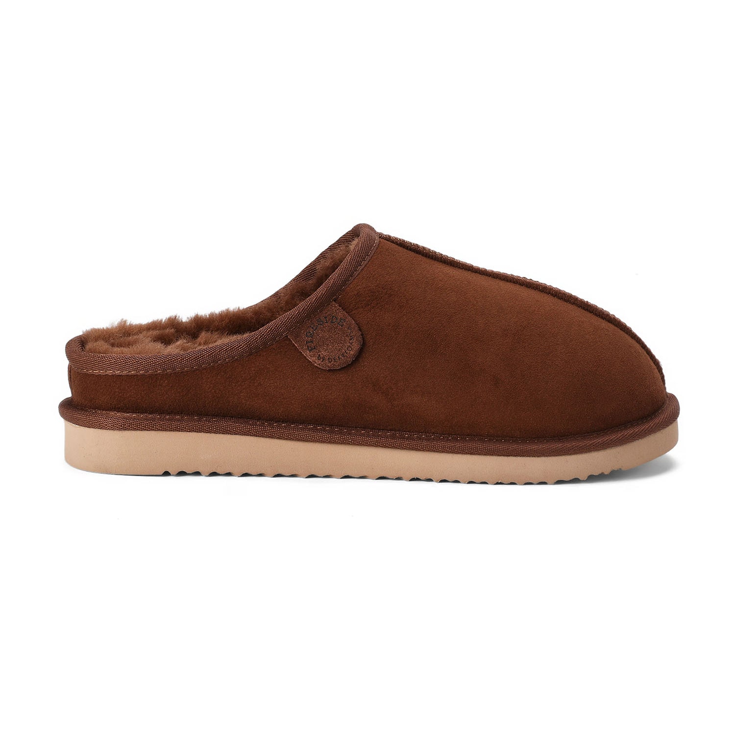 Dearfoams Grafton Genuine Shearling Mens Clog Slippers