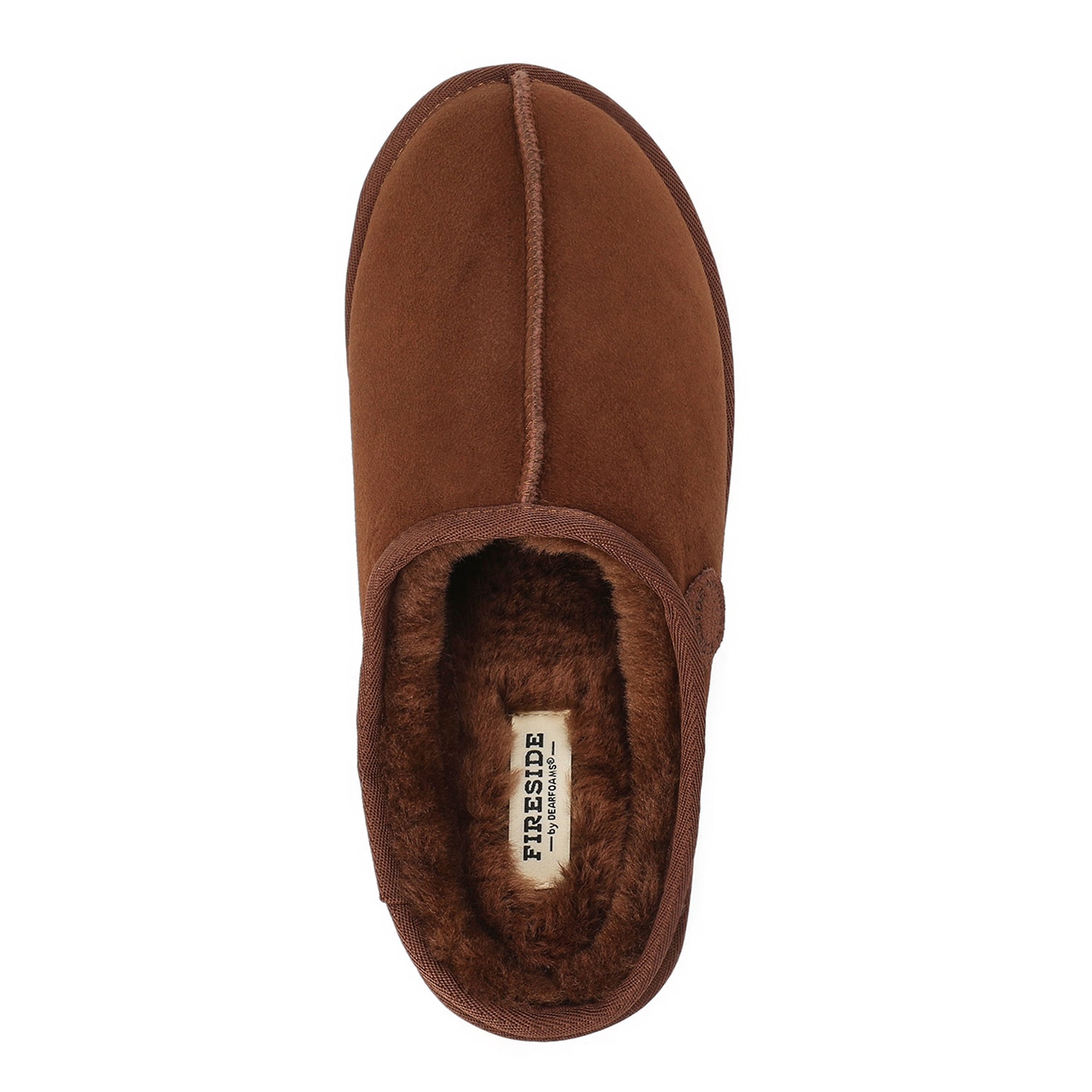 Dearfoams Grafton Genuine Shearling Mens Clog Slippers