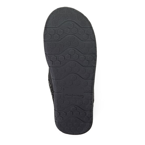 Dearfoams Brendan Twill Mens Clog Slippers