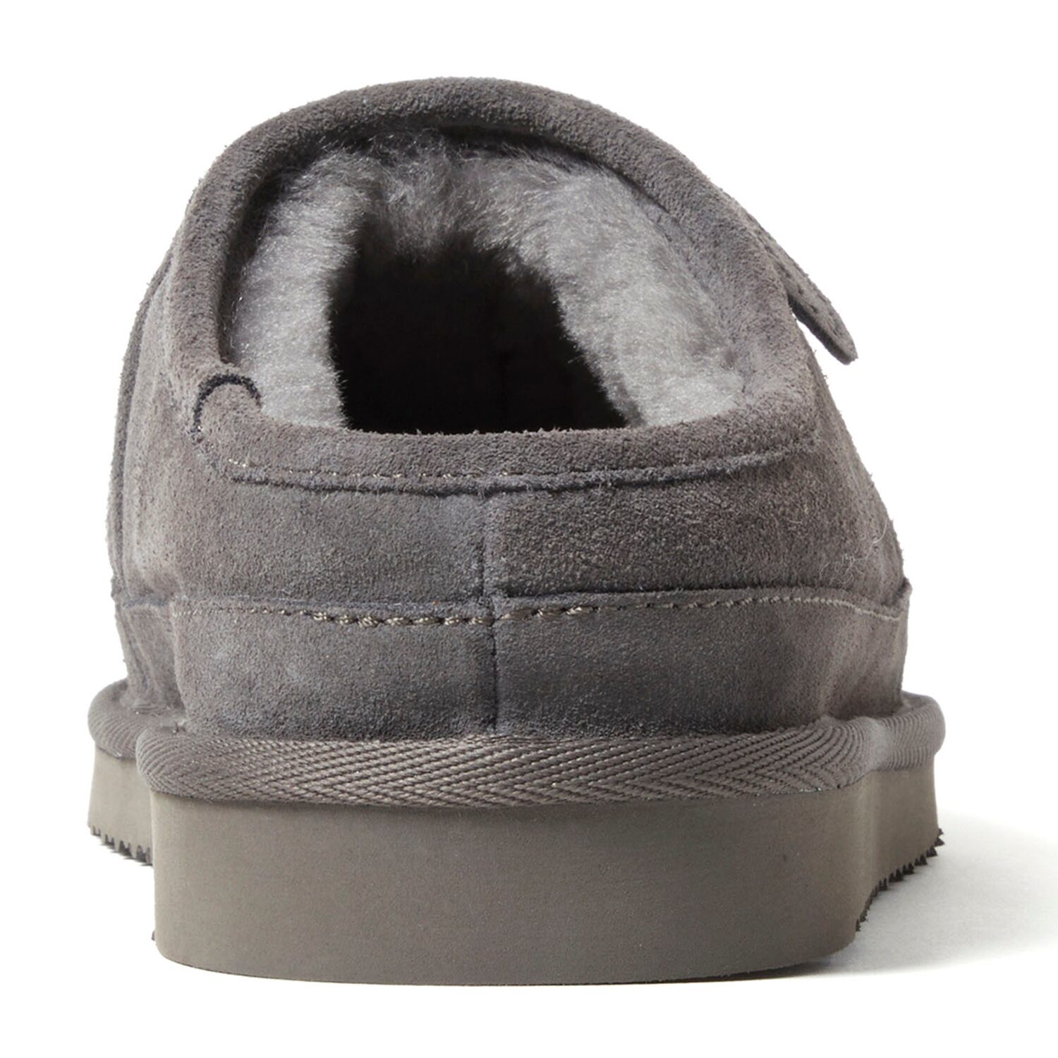 Dearfoams Grafton Quilted Genuine Shearling Mens Clog Slippers