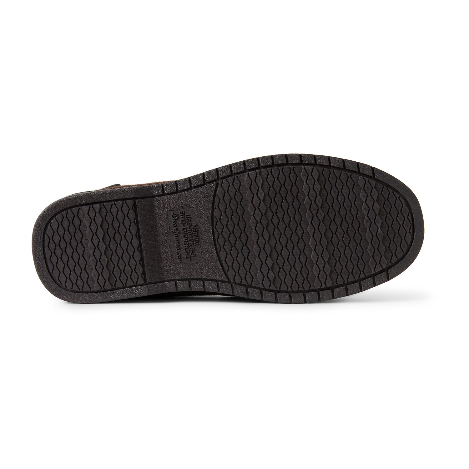 Dearfoams Keaton Twill Moc W Whipstitch Mens Moccasin Slippers