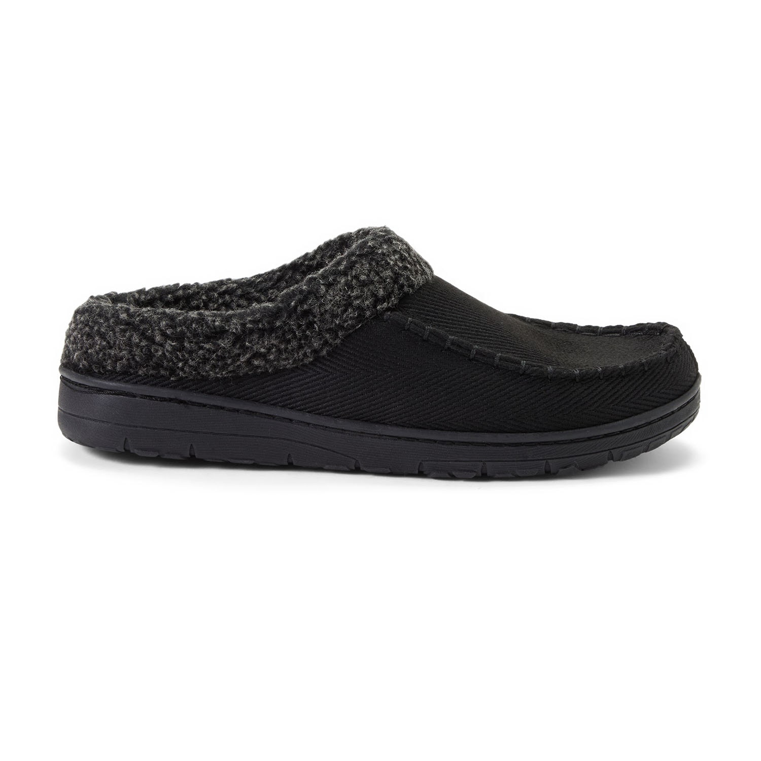 Dearfoams Brendan Twill Mens Clog Slippers