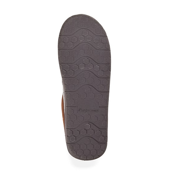Dearfoams Brendan Perforated Microsuede Mens Clog Slippers