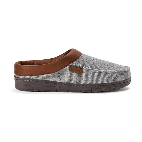 Dearfoams Brendan Perforated Microsuede Mens Clog Slippers