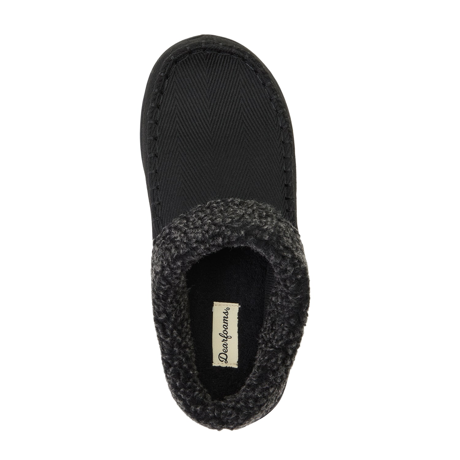 Dearfoams Brendan Twill Mens Clog Slippers