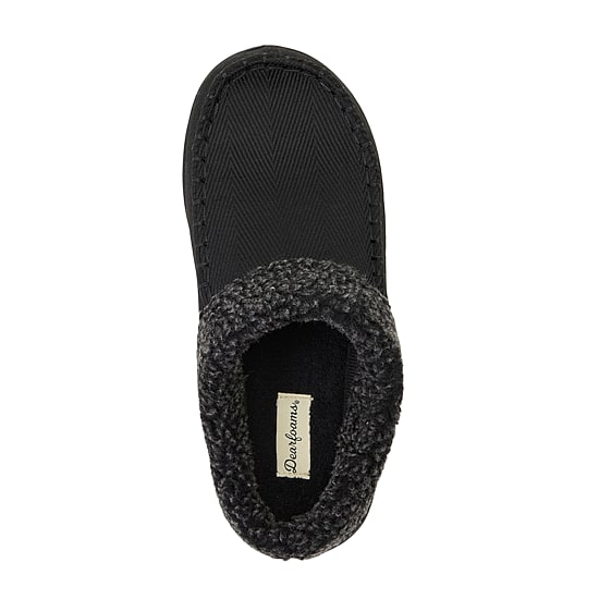 Dearfoams Brendan Twill Mens Clog Slippers