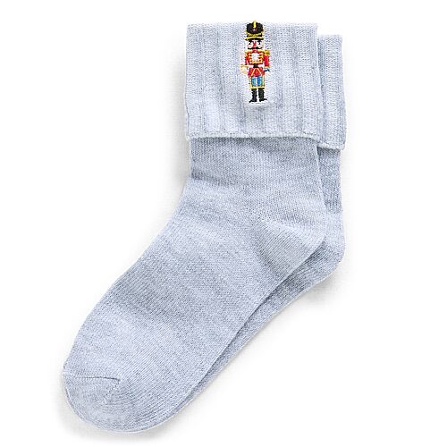 Mixit Holiday Socks Womens 1 Pair Turncuff Socks In Gray
