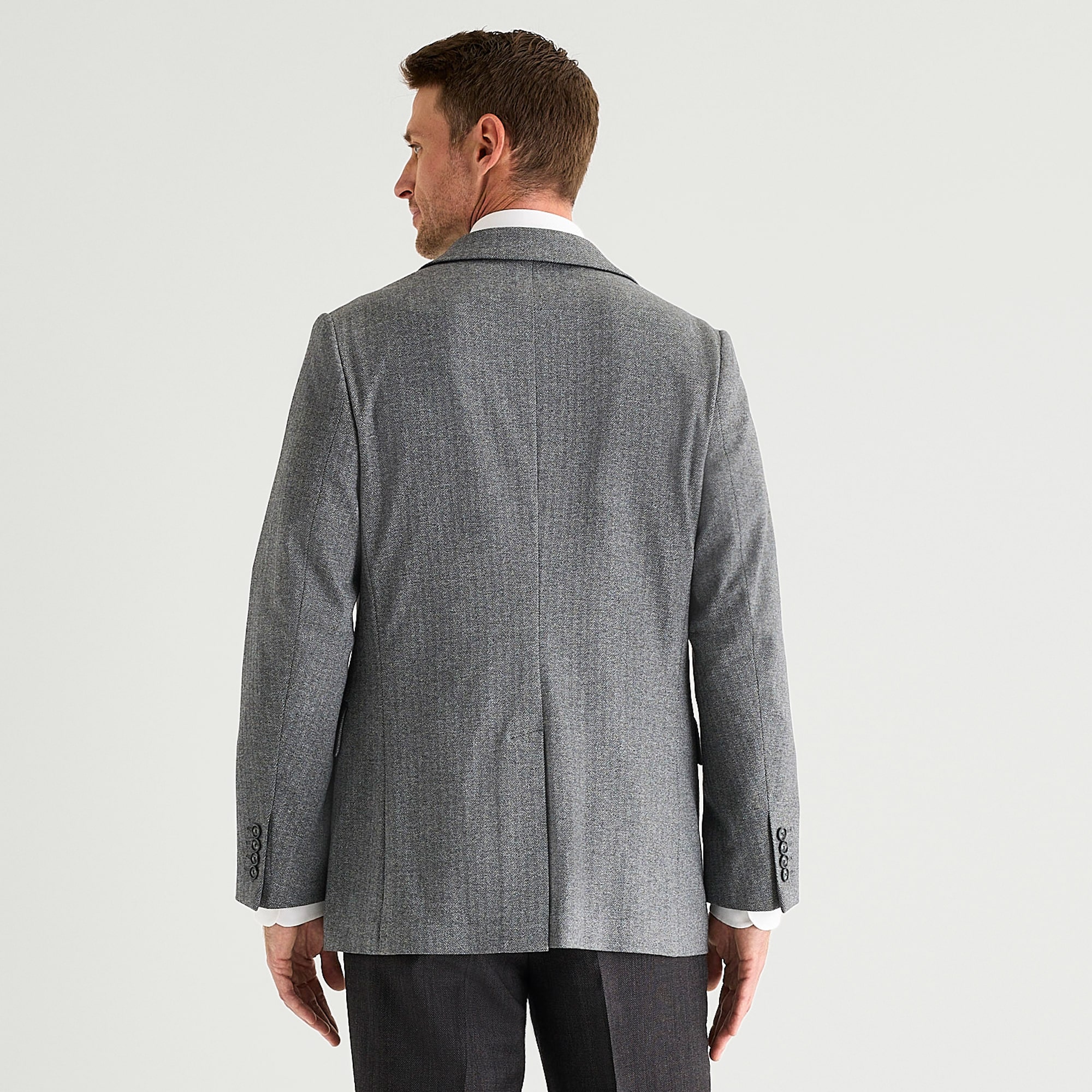 Stafford Herringbone Knit Mens Classic Fit Sport Coat
