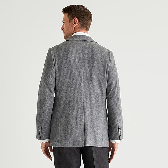 Stafford Herringbone Knit Mens Classic Fit Sport Coat