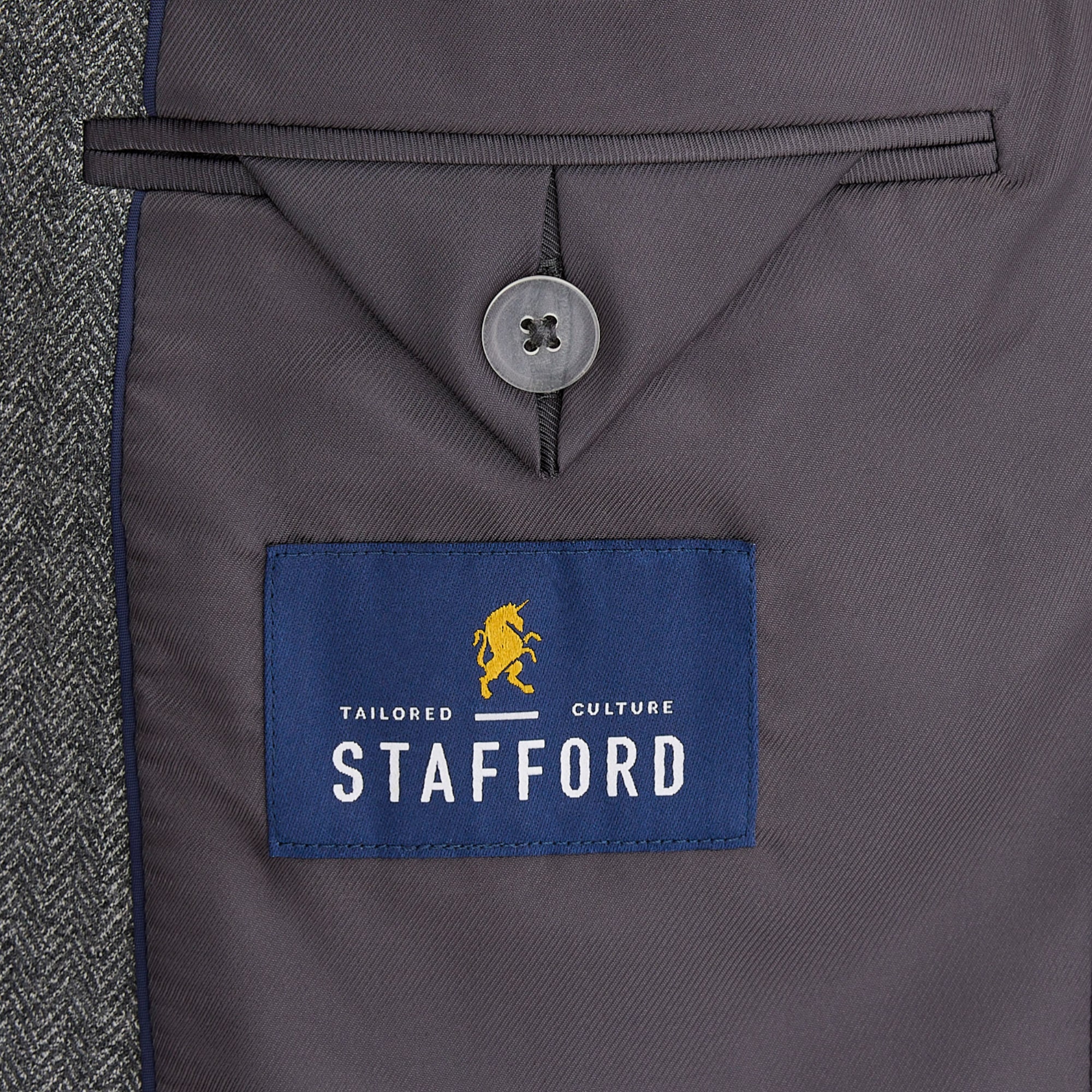 Stafford Herringbone Knit Mens Classic Fit Sport Coat