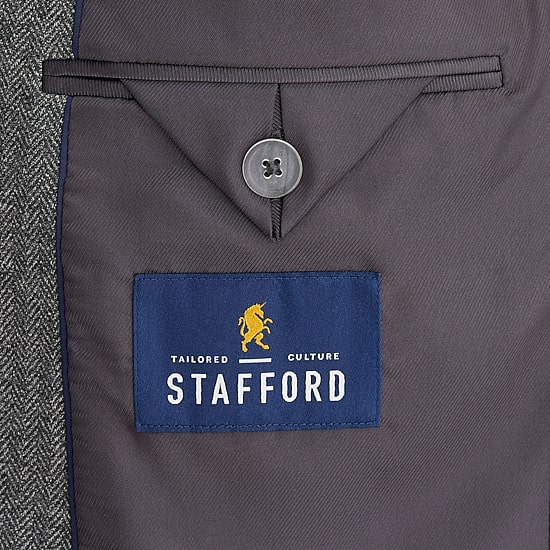 Stafford Herringbone Knit Mens Classic Fit Sport Coat
