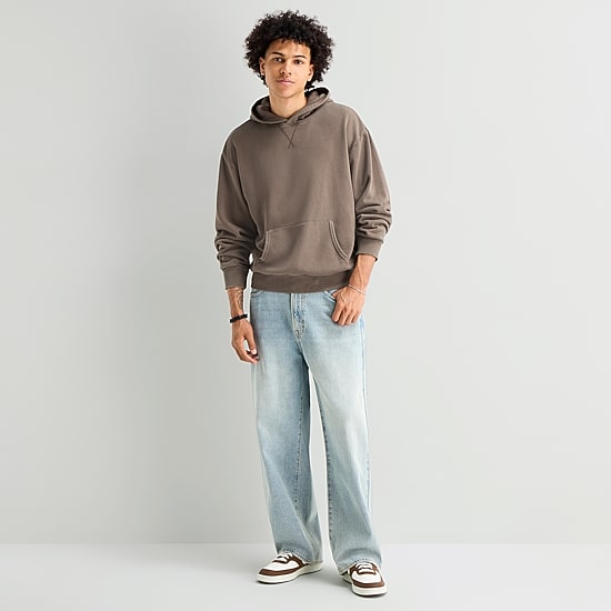 Arizona Mens Long Sleeve Fleece Hoodie