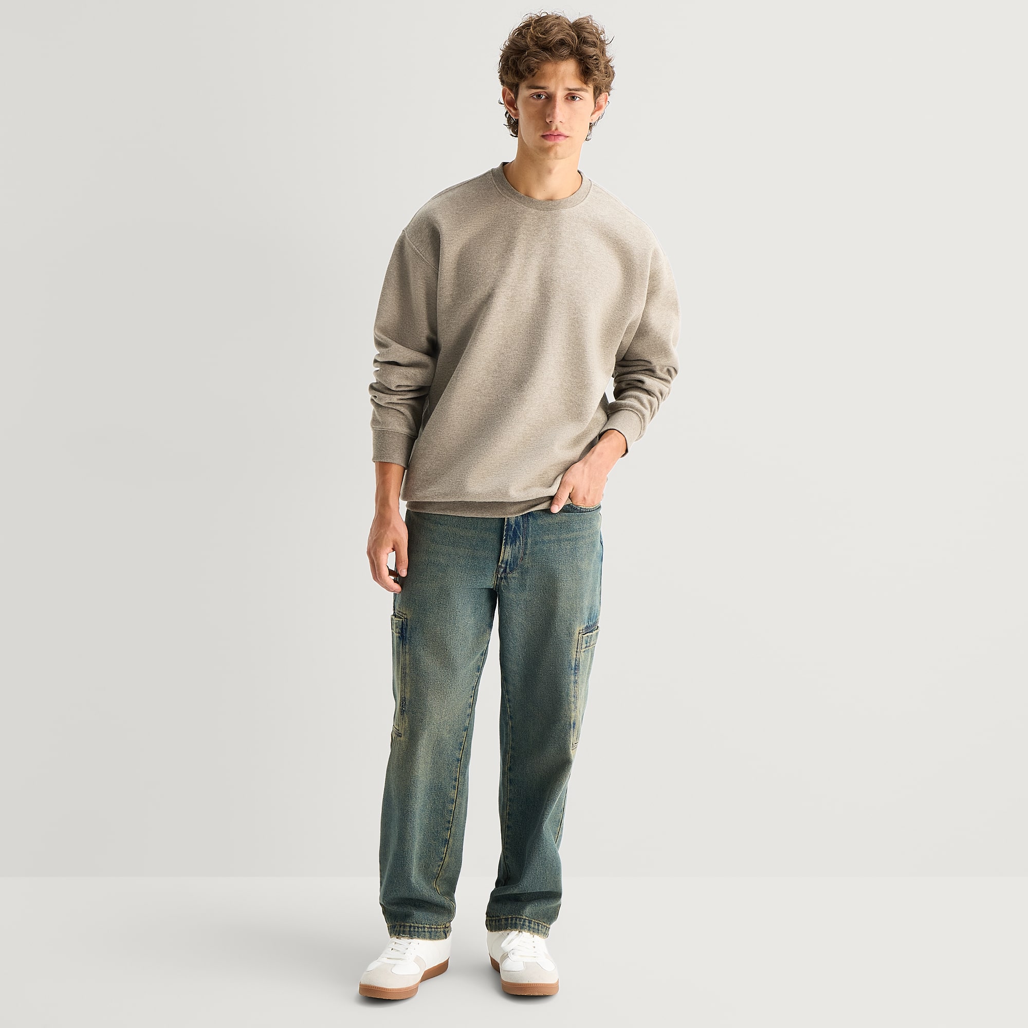 Arizona Mens Crew Neck Long Sleeve Sweatshirt