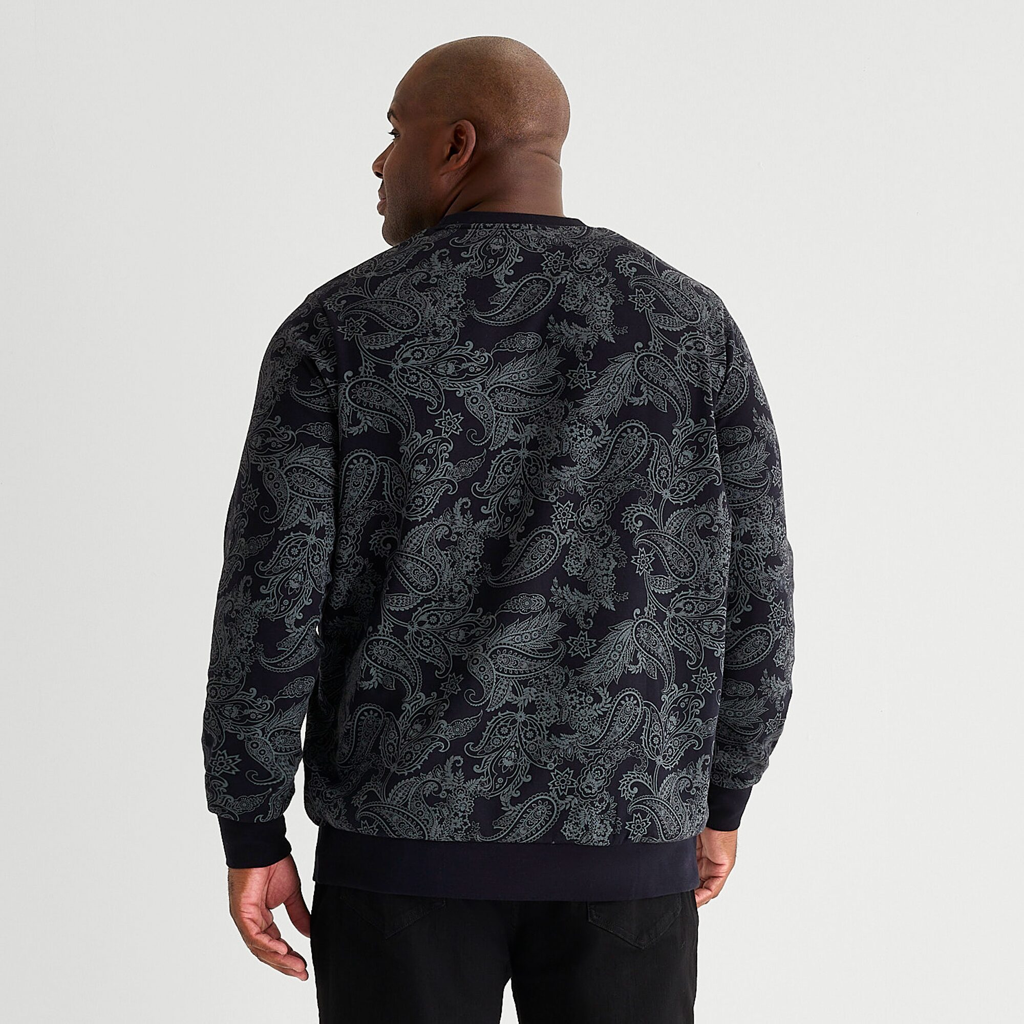 Shaquille O'Neal XLG™ Mens Crew Neck Long Sleeve Big and Tall Sweatshirt