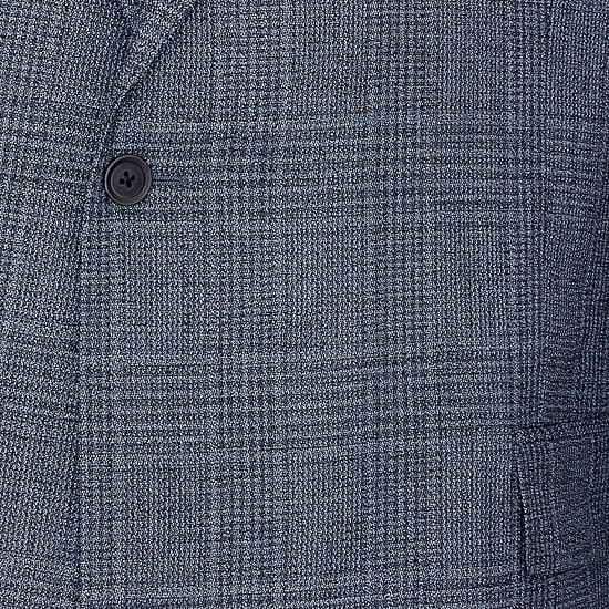 J. Ferrar Ultra Comfort Mens Big and Tall Plaid Regular Fit Sport Coat