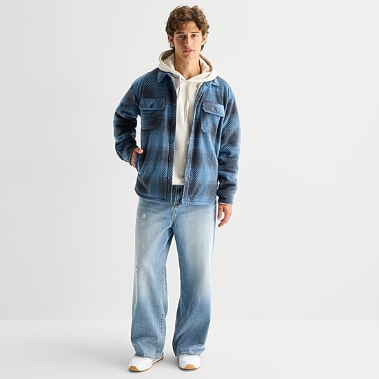 Arizona Mens Fleece Shirt Jacket