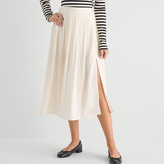 Marilyn Monroe Womens Midi Pleated Skirt