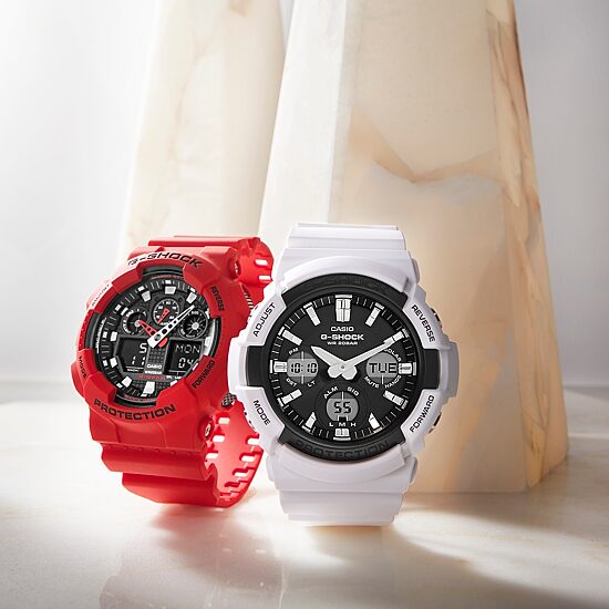 Casio G-Shock Mens Red Strap Watch Ga100b-4a - JCPenney