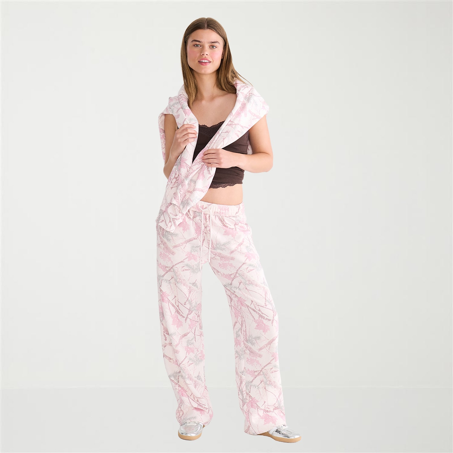 AEROPOSTALE Womens Juniors Straight Mid Rise Sweatpant