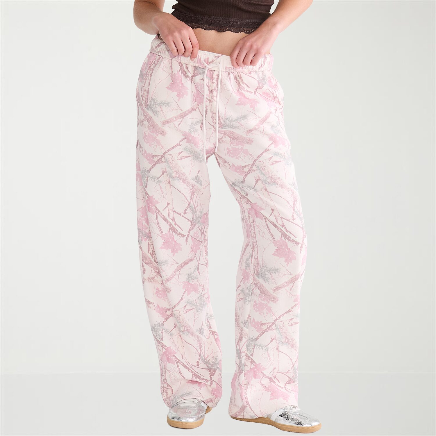 AEROPOSTALE Womens Juniors Straight Mid Rise Sweatpant
