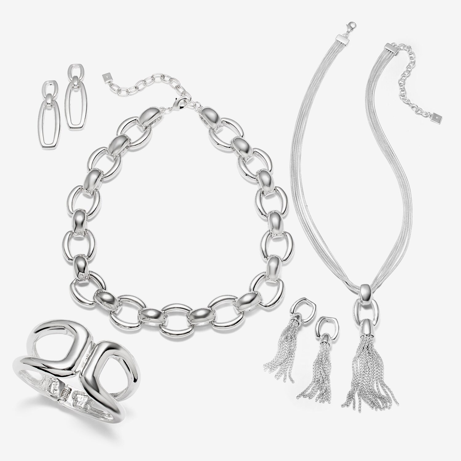 Worthington Womens 18 Inch Collar Necklace