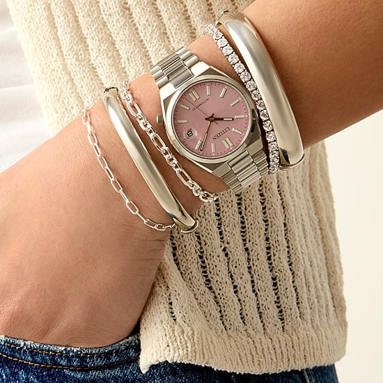 Silver Addiction Womens Sterling Silver Bangle Bracelet