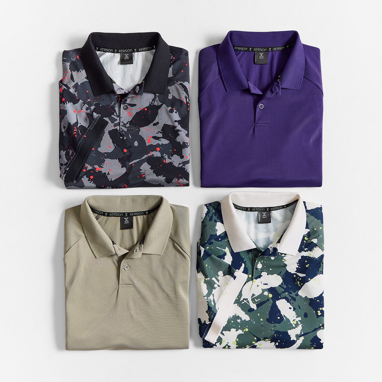 Xersion Mens Short Sleeve Polo Shirt