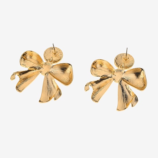 Bijoux Bar Womens Glass Round Drop Earrings