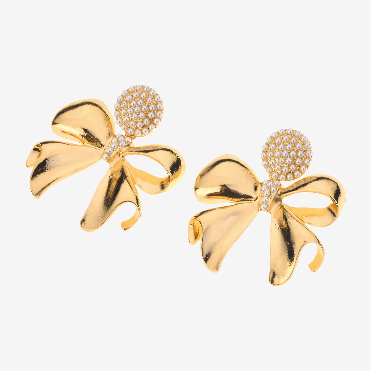Bijoux Bar Womens Glass Round Drop Earrings