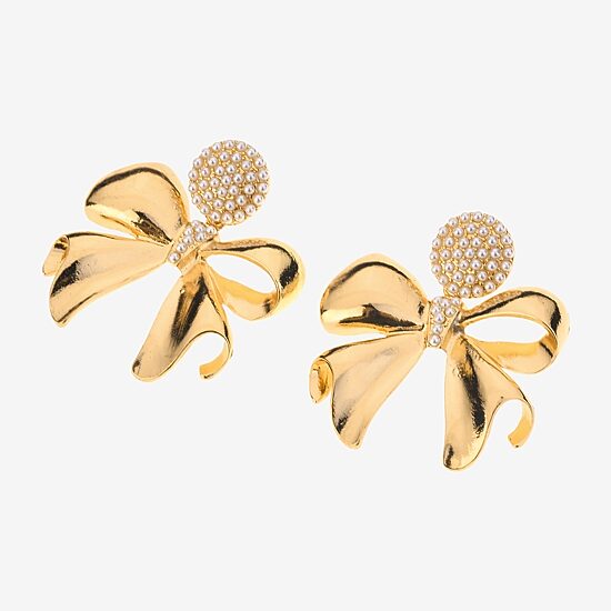 Bijoux Bar Womens Glass Round Drop Earrings