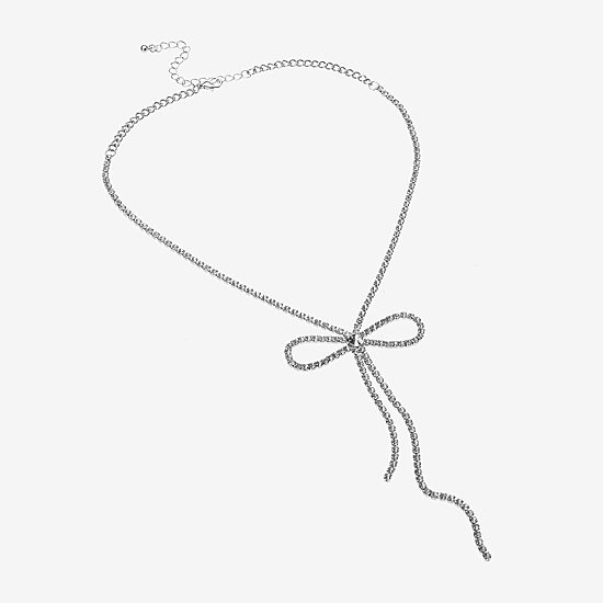 Bijoux Bar Womens Glass 18 Inch Y Necklace