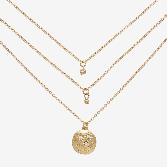 Mixit Womens Cubic Zirconia 3-pc. Pendant Necklace Set