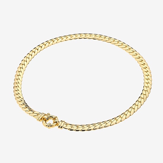 Bold Elements Bold Addiction Womens 10K Gold 16 Inch Fashion Chain Necklace