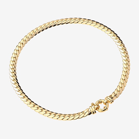 Bold Elements Bold Addiction Womens 10K Gold 16 Inch Fashion Chain Necklace