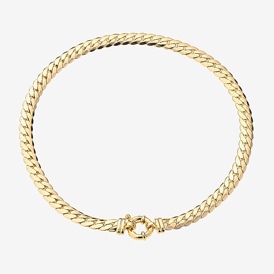 Bold Elements Bold Addiction Womens 10K Gold 16 Inch Fashion Chain Necklace