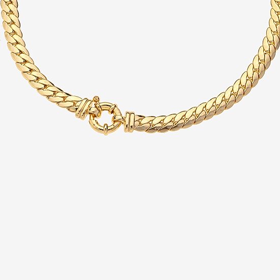 Bold Elements Bold Addiction Womens 10K Gold 16 Inch Fashion Chain Necklace