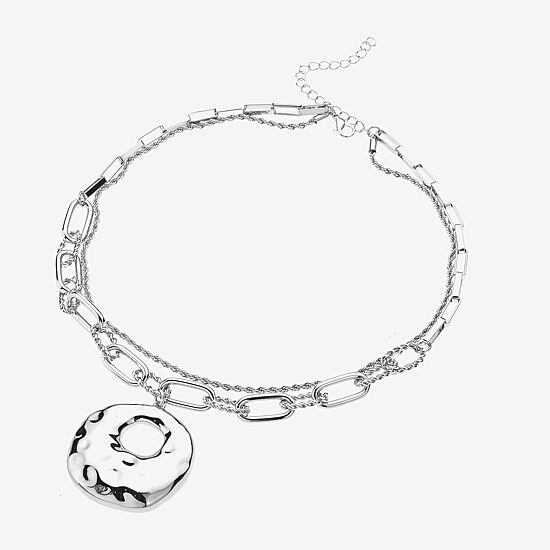 Bold Elements Bold Addiction Womens 10K Gold 17 1/2 Inch Pendant Necklace